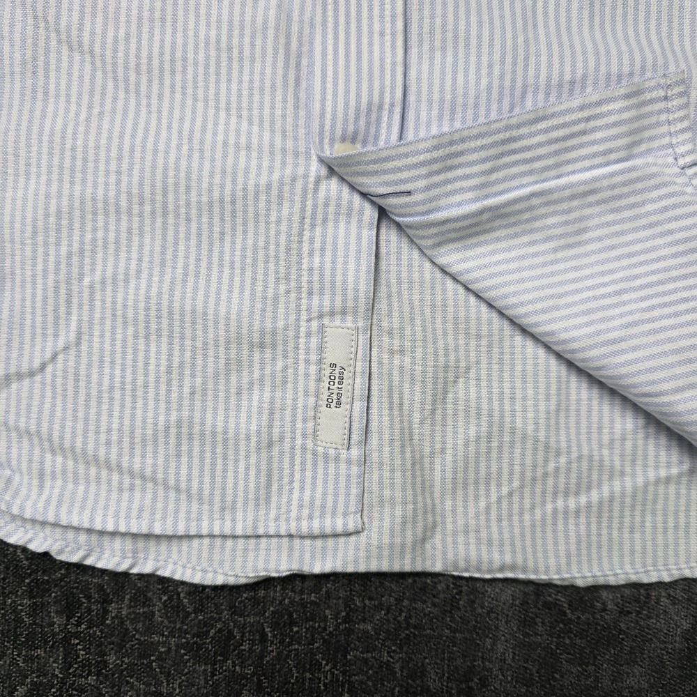 Mr Marvis OCBD Oxford Button Down Shirt Mens XL Organic Cotton Handmade Portugal - Picture 8 of 11